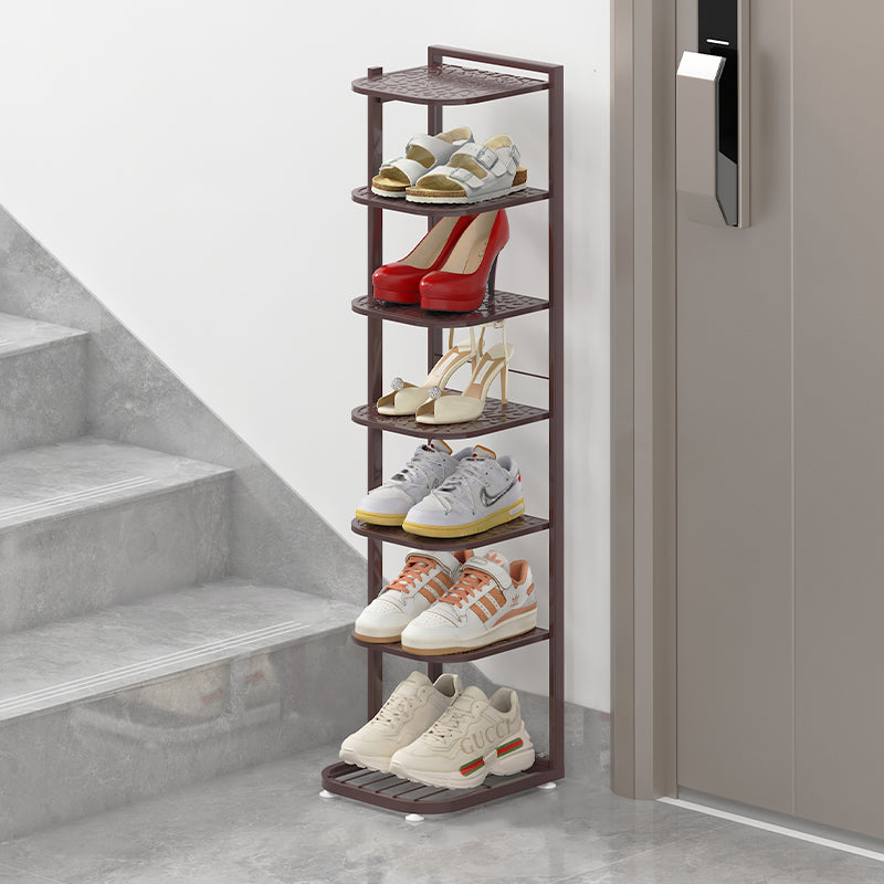 Minimalist Iron Shoe Rack - 5 to 10-Tier Space-Saving Shoe Organizer Shoe Storage