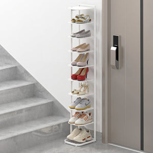 Minimalist Iron Shoe Rack - 5 to 10-Tier Space-Saving Shoe Organizer Shoe Storage