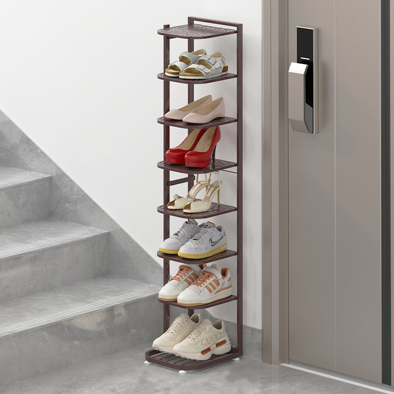 Minimalist Iron Shoe Rack - 5 to 10-Tier Space-Saving Shoe Organizer Shoe Storage