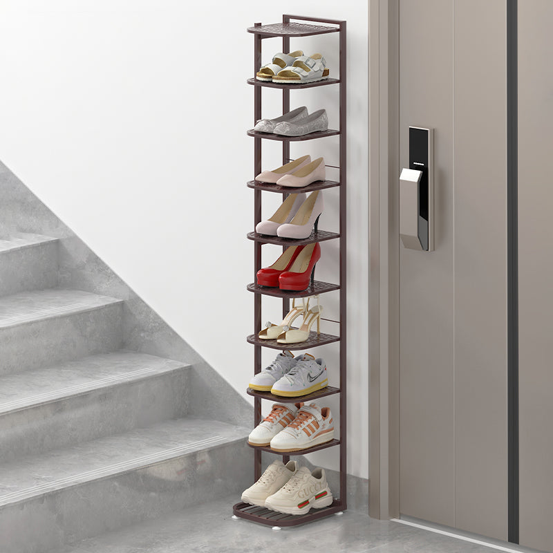 Minimalist Iron Shoe Rack - 5 to 10-Tier Space-Saving Shoe Organizer Shoe Storage