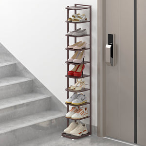 Minimalist Iron Shoe Rack - 5 to 10-Tier Space-Saving Shoe Organizer Shoe Storage