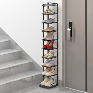 Minimalist Iron Shoe Rack - 5 to 10-Tier Space-Saving Shoe Organizer Shoe Storage