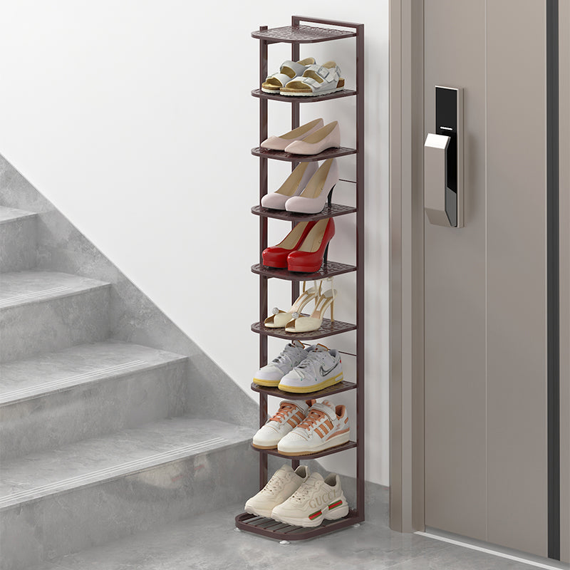 Minimalist Iron Shoe Rack - 5 to 10-Tier Space-Saving Shoe Organizer Shoe Storage