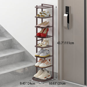 Minimalist Iron Shoe Rack - 5 to 10-Tier Space-Saving Shoe Organizer Shoe Storage