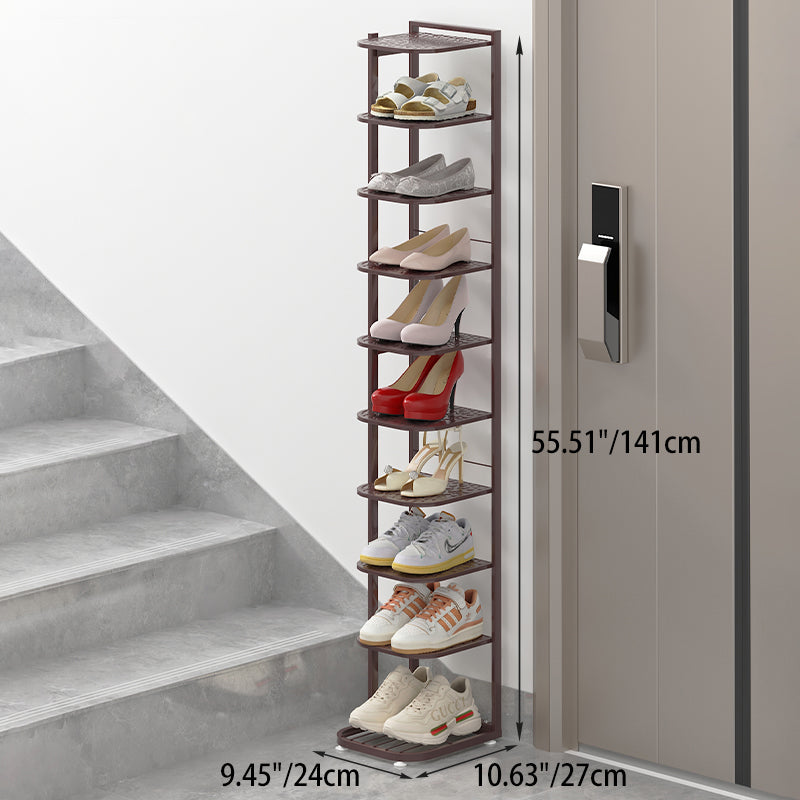 Minimalist Iron Shoe Rack - 5 to 10-Tier Space-Saving Shoe Organizer Shoe Storage