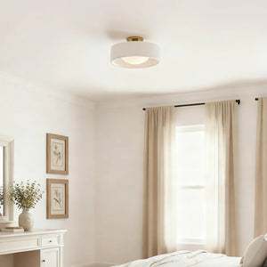 Porcelain Semi Flush Mount Ceiling Light