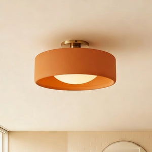Porcelain Semi Flush Mount Ceiling Light