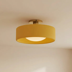 Porcelain Semi Flush Mount Ceiling Light