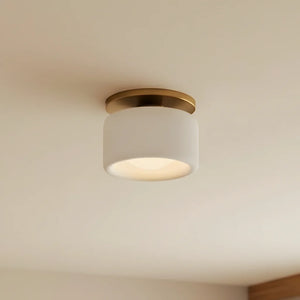 Porcelain Semi Flush Mount Ceiling Light