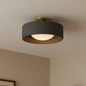 Porcelain Semi Flush Mount Ceiling Light