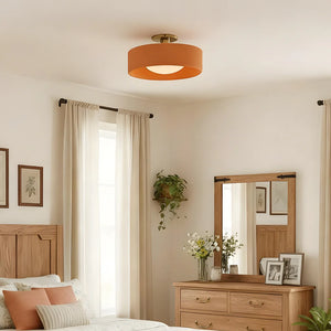 Porcelain Semi Flush Mount Ceiling Light