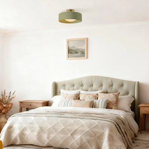 Porcelain Semi Flush Mount Ceiling Light