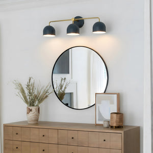 Nordic Dome Shade Vanity Sconce, 2 or 3-Light