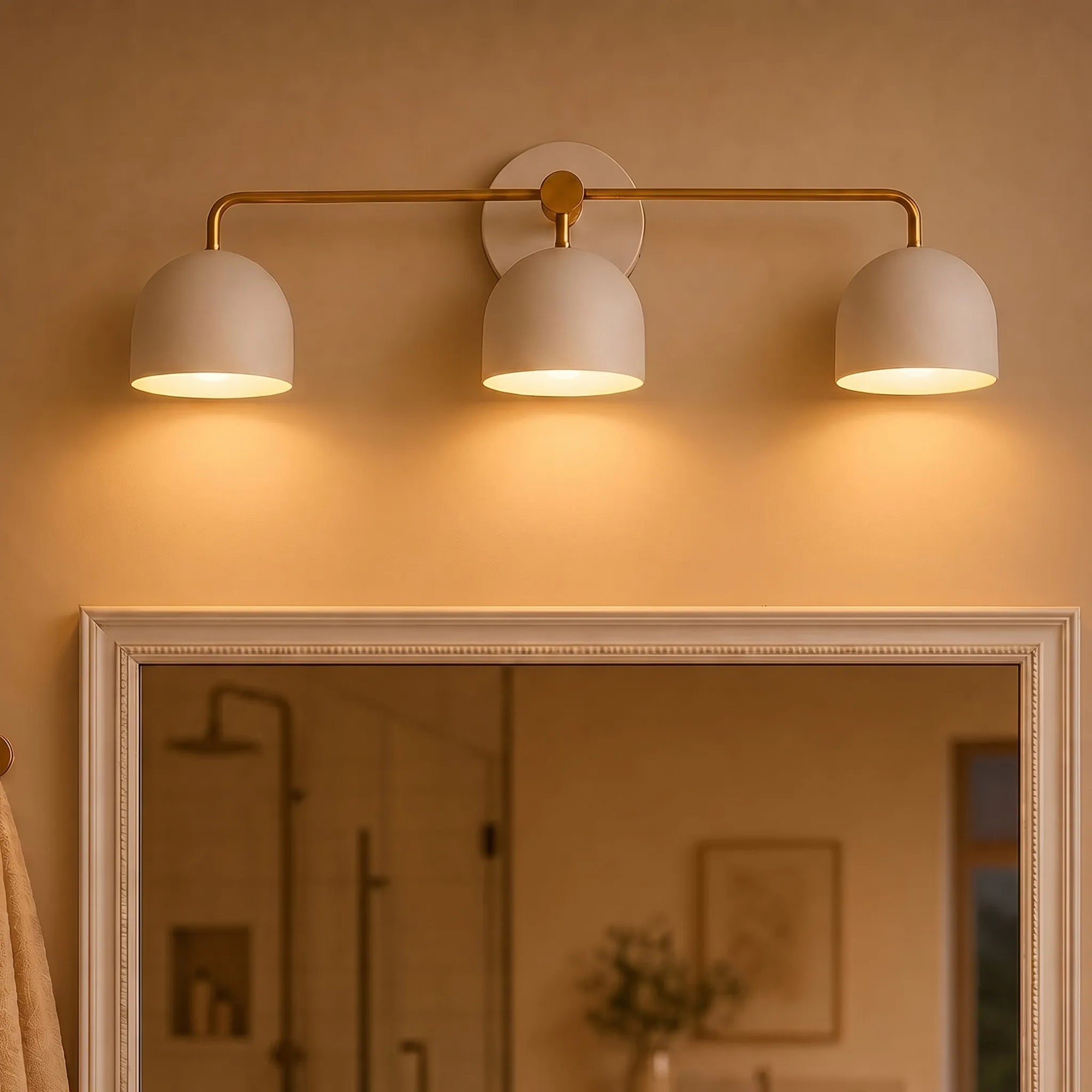 Nordic Dome Shade Vanity Sconce, 2 or 3-Light