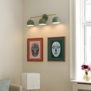Nordic Dome Shade Vanity Sconce, 2 or 3-Light