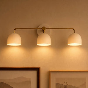 Nordic Dome Shade Vanity Sconce, 2 or 3-Light