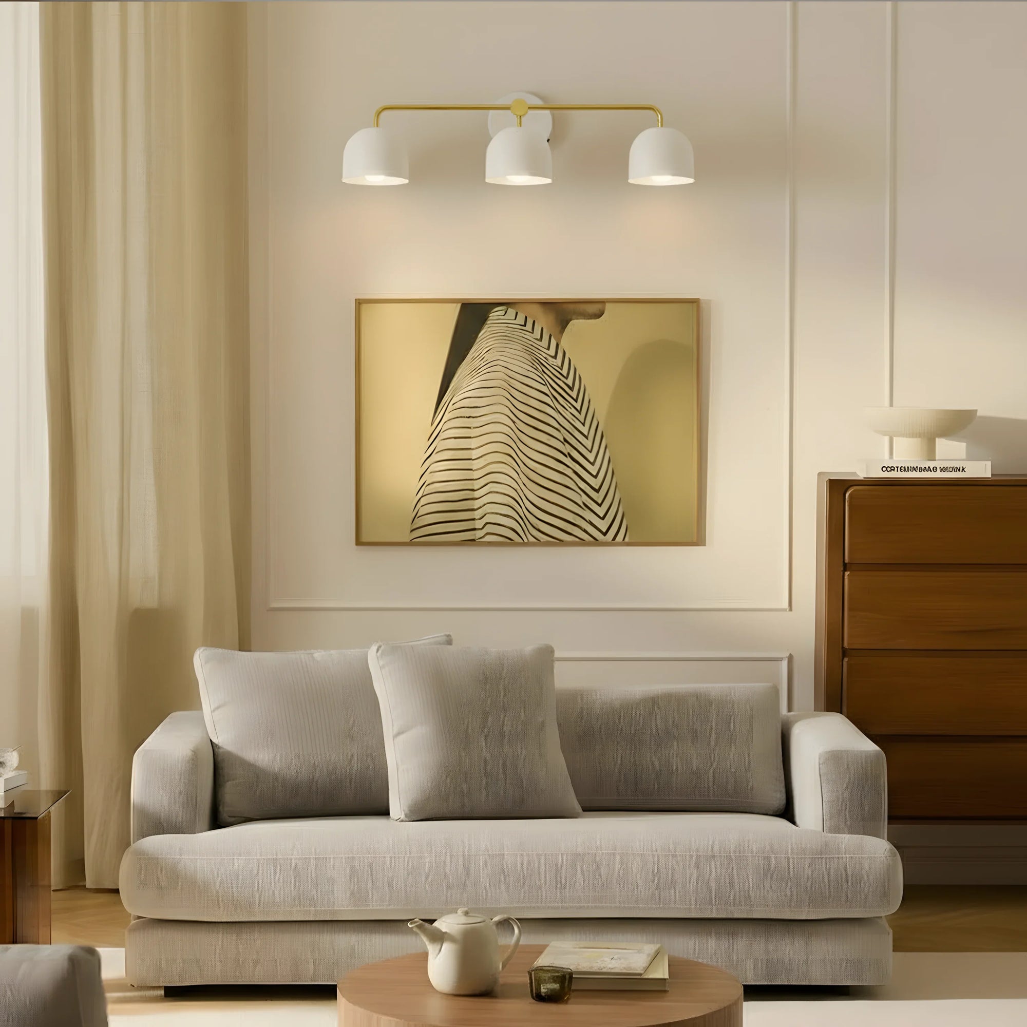 Nordic Dome Shade Vanity Sconce, 2 or 3-Light