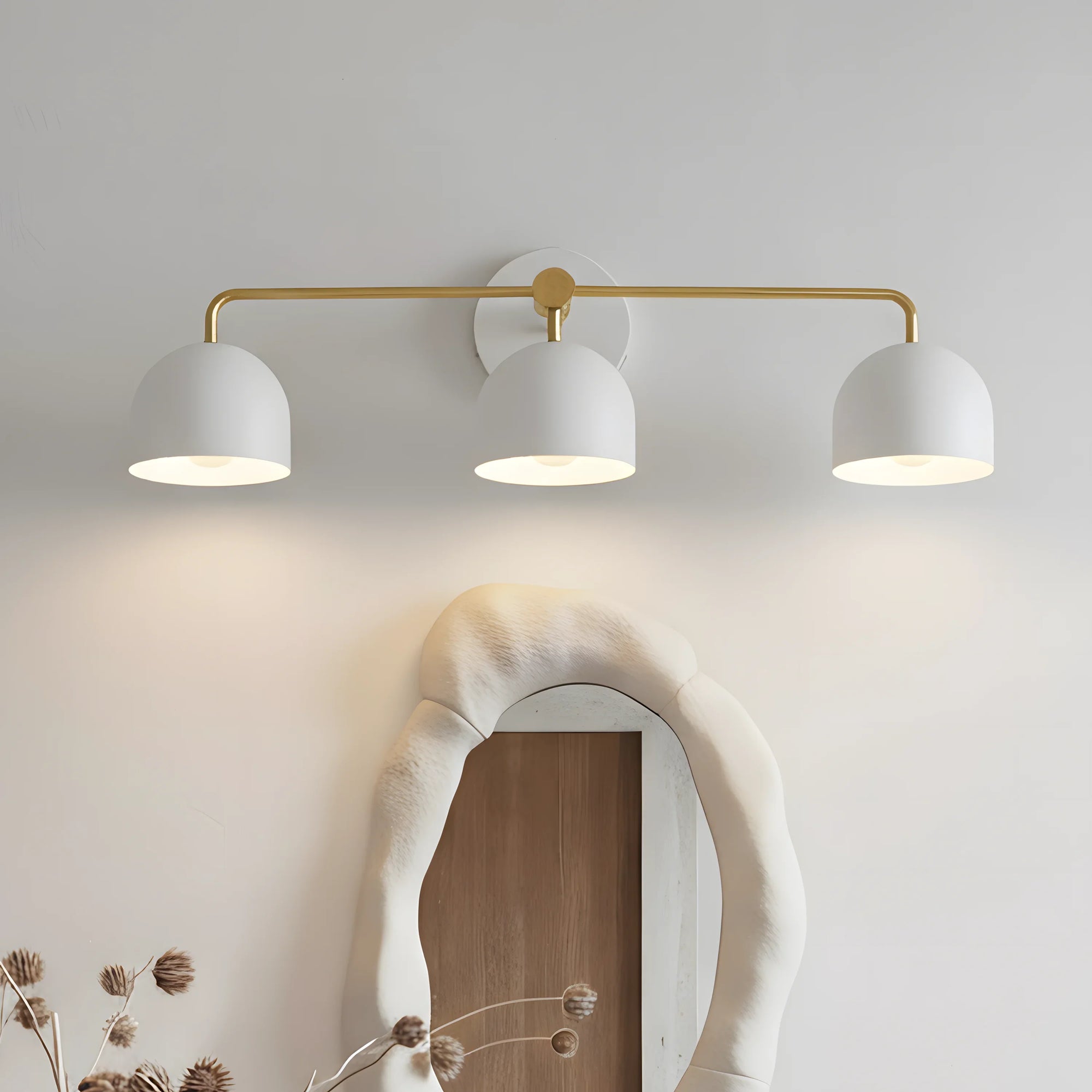 Nordic Dome Shade Vanity Sconce, 2 or 3-Light