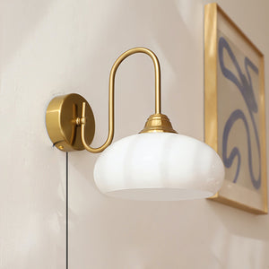 Nova Glass Plug-in Wall Lamp
