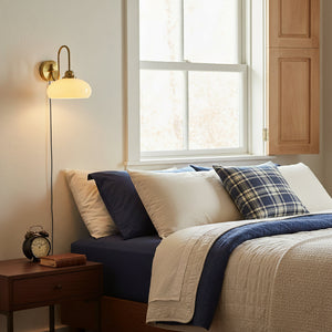 Nova Glass Plug-in Wall Lamp