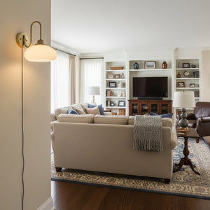 Nova Glass Plug-in Wall Lamp