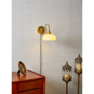 Nova Glass Plug-in Wall Lamp