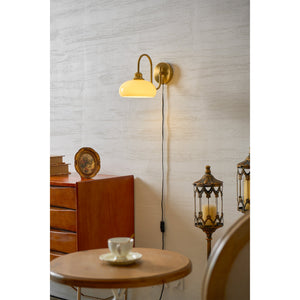 Nova Glass Plug-in Wall Lamp