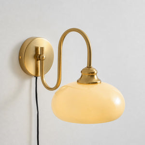 Nova Glass Plug-in Wall Lamp