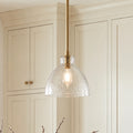 Ondine Hammered Glass Pendant Light, 8 to 17 in