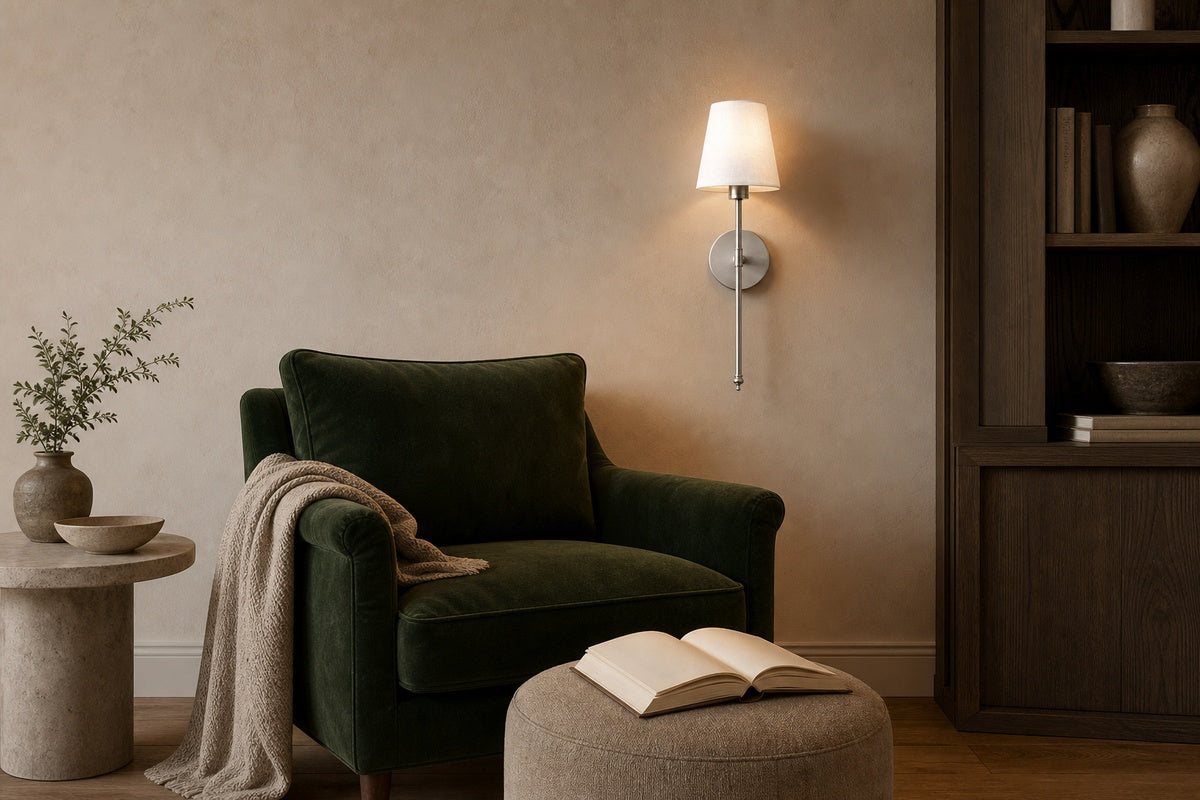 In a reading corner