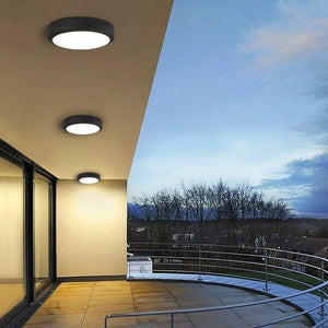 Waterproof Flush Mount Ceiling Light IP65 | LED Indoor Outdoor Fixture Ceiling Lights