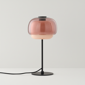 Sanae Double-Dome Colored Glass Accent Table Lamp, 16 in