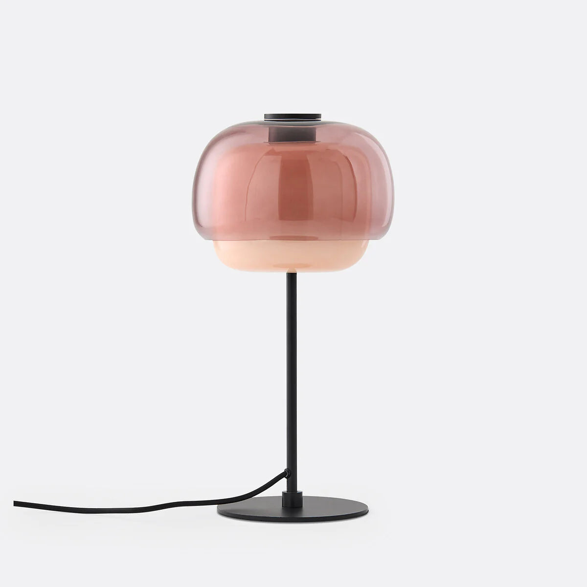 Sanae Double-Dome Colored Glass Accent Table Lamp, 16 in