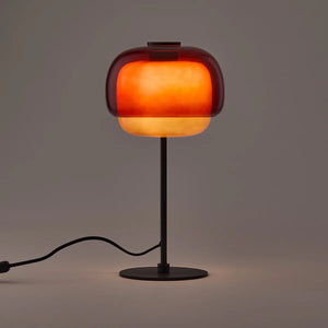 Sanae Double-Dome Colored Glass Accent Table Lamp, 16 in