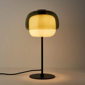 Sanae Double-Dome Colored Glass Accent Table Lamp, 16 in