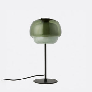 Sanae Double-Dome Colored Glass Accent Table Lamp, 16 in