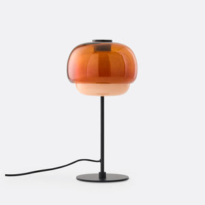 Sanae Double-Dome Colored Glass Accent Table Lamp, 16 in