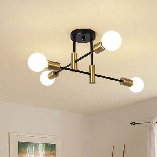 Scandinavian Style Flush Mount Ceiling Light Fixture - Modern Metal Design Ceiling Lights