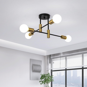 Scandinavian Style Flush Mount Ceiling Light Fixture - Modern Metal Design Ceiling Lights