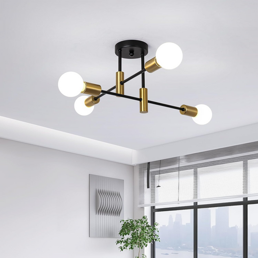 Scandinavian Style Flush Mount Ceiling Light Fixture - Modern Metal Design Ceiling Lights