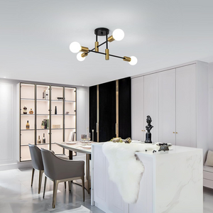 Scandinavian Style Flush Mount Ceiling Light Fixture - Modern Metal Design Ceiling Lights