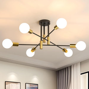 Scandinavian Style Flush Mount Ceiling Light Fixture - Modern Metal Design Ceiling Lights