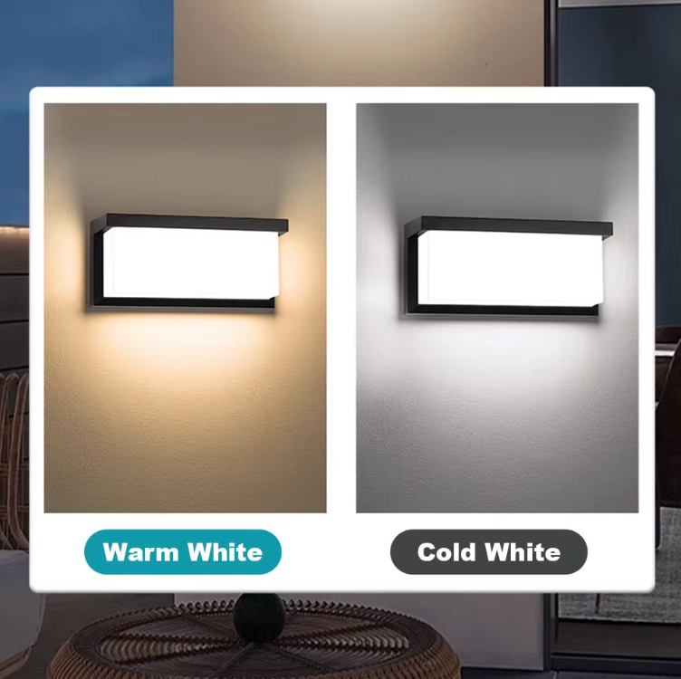 Modern Outdoor Wall Light - Waterproof LED Outdoor Wall Lantern for Garden & Porch Outdoor Lighting