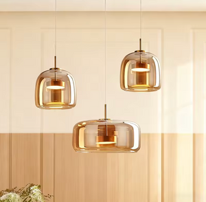 Nordic Glass Pendant Light - Adjustable Kitchen Hanging Lights Pendant Lights