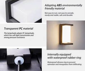 Modern Outdoor Wall Light - Waterproof LED Outdoor Wall Lantern for Garden & Porch Outdoor Lighting