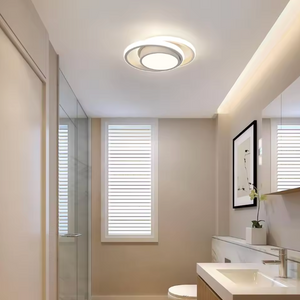 Sleek Double Ring Flush Mount Ceiling Light - Modern LED Fixture Lamps & Light Fixtures