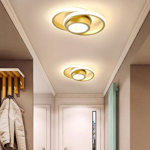 Sleek Double Ring Flush Mount Ceiling Light - Modern LED Fixture Lamps & Light Fixtures
