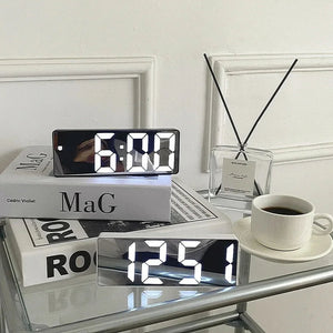 NovaClock - Digital Alarm Clock with LED Time & Temperature Display for Bedroom Alarm Clocks