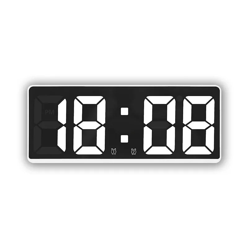 NovaClock - Digital Alarm Clock with LED Time & Temperature Display for Bedroom Alarm Clocks