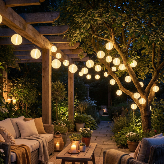 Solar Lantern String Lights | Waterproof Art Deco Patio Lights for Outdoor Decor Outdoor Lighting